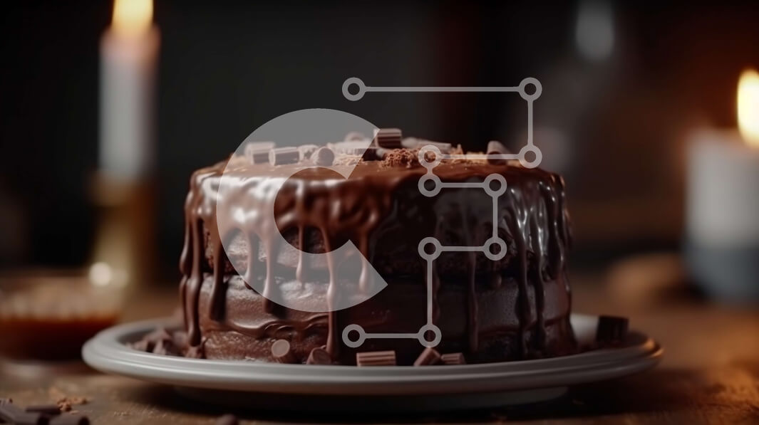 Σετ των 2 Intra Συλλεκτικό Ξύλινο Παζλ Plywood  4mm - Αφεθείτε στον πλούτο της σοκολάτας με αυτό το κέικ Σε Ξύλινο Κουτί - Διαστάσεις: 10x10 cm – 25 κομμάτια