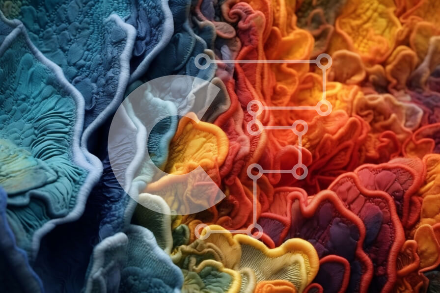 Intra Συλλεκτικό Ξύλινο Παζλ Plywood  4mm - Κοντινό πλάνο ενός πολύχρωμου μανιταριού με βράγχια και καπέλο Σε Ξύλινο Κουτί - Διαστάσεις: 10x10 cm – 25 κομμάτια