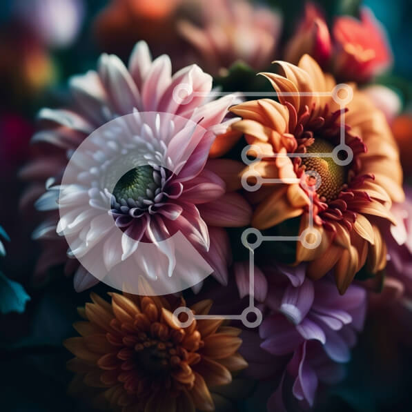 Intra Συλλεκτικό Ξύλινο Παζλ Plywood  4mm - Ζωντανό μπουκέτο λουλουδιών σε διάφανο γυάλινο βάζο Σε Ξύλινο Κουτί - Διαστάσεις: 10x10 cm – 25 κομμάτια