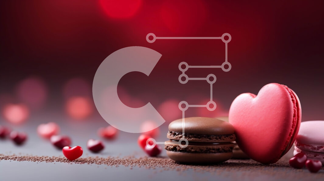 Σετ των 2 Intra Συλλεκτικό Ξύλινο Παζλ Plywood  4mm - Αμυγδαλωτά και μπισκότο σε σχήμα καρδιάς στο τραπέζι Σε Ξύλινο Κουτί - Διαστάσεις: 10x10 cm – 25 κομμάτια