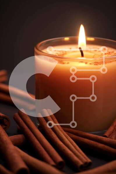 Σετ των 2 Intra Συλλεκτικό Ξύλινο Παζλ Plywood  4mm - Κερί με ξυλάκια κανέλας για μαγείρεμα και αρωματοθεραπεία Σε Ξύλινο Κουτί - Διαστάσεις: 10x10 cm – 25 κομμάτια