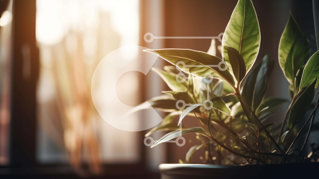 Intra Συλλεκτικό Ξύλινο Παζλ Plywood  4mm - Υγιές φυτό σε γλάστρα από παράθυρο Σε Ξύλινο Κουτί - Διαστάσεις: 10x10 cm – 25 κομμάτια