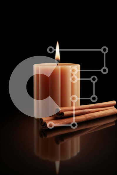 Intra Συλλεκτικό Ξύλινο Παζλ Plywood  4mm - Κερί αρωματοθεραπείας με ξυλάκια κανέλας Σε Ξύλινο Κουτί - Διαστάσεις Puzzle: 10x10 cm – 25 κομμάτια