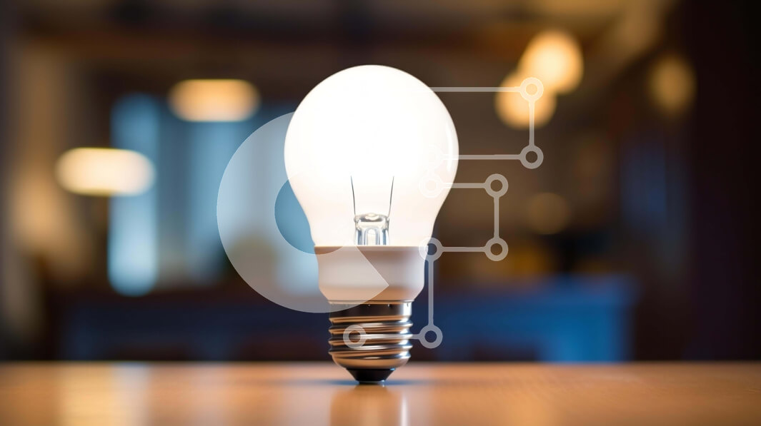 Intra Συλλεκτικό Ξύλινο Παζλ Plywood  4mm - Ενιαία λάμπα σε ξύλινο τραπέζι με φώτα περιβάλλοντος Σε Ξύλινο Κουτί - Διαστάσεις: 10x10 cm – 25 κομμάτια