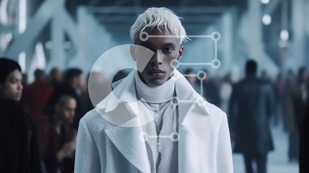 Intra Συλλεκτικό Ξύλινο Παζλ Plywood  4mm - Άνδρας που στέκεται σε πολυσύχναστο πλήθος οδών Σε Ξύλινο Κουτί - Διαστάσεις Puzzle: 10x10 cm – 25 κομμάτια