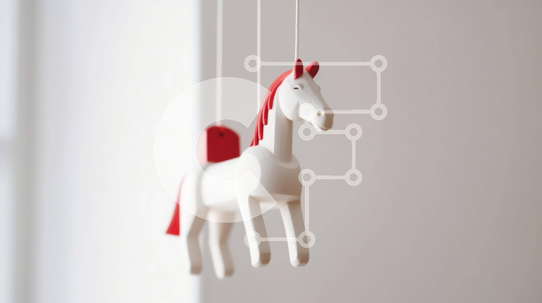 Intra Συλλεκτικό Ξύλινο Παζλ Plywood  4mm - Κινητό ξύλινο άλογο Σε Ξύλινο Κουτί - Διαστάσεις: 10x10 cm – 25 κομμάτια