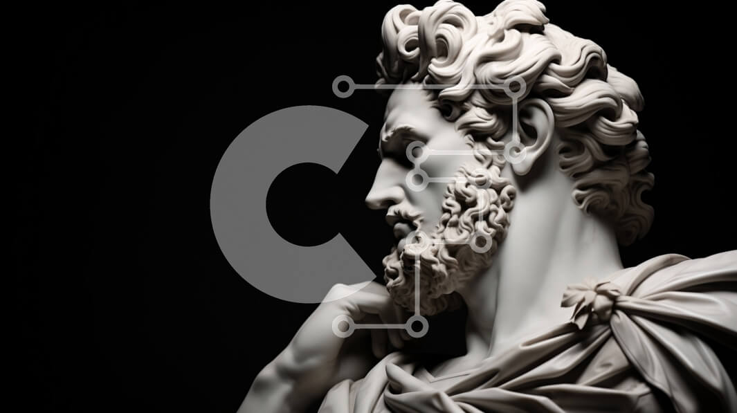 Intra Συλλεκτικό Ξύλινο Παζλ Plywood  4mm - Κλασική μαρμάρινη προτομή ενός αρχαίου ανθρώπου Σε Ξύλινο Κουτί - Διαστάσεις Puzzle: 10x10 cm – 25 κομμάτια