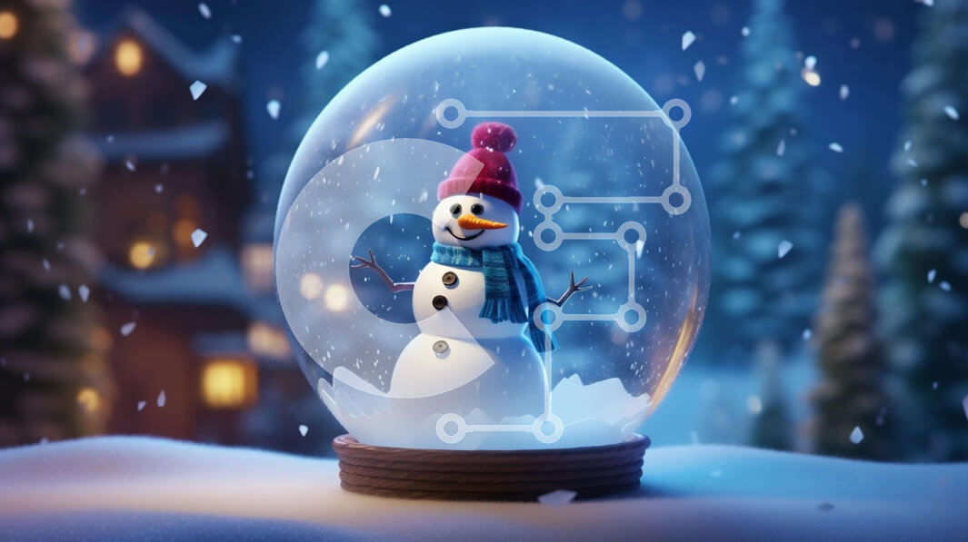 Intra Συλλεκτικό Ξύλινο Παζλ Plywood  4mm - Χιονάνθρωπος με γυάλινη μπάλα στολίδι για διακόσμηση διακοπών Σε Ξύλινο Κουτί - Διαστάσεις: 10x10 cm – 25 κομμάτια