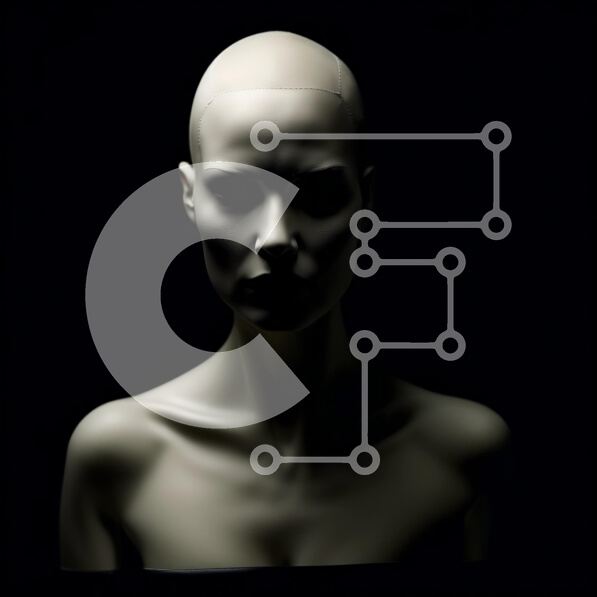 Σετ των 2 Intra Συλλεκτικό Ξύλινο Παζλ Plywood  4mm - Μόδα μανεκέν με λευκή μπλούζα και μαύρο παντελόνι Σε Ξύλινο Κουτί - Διαστάσεις: 10x10 cm – 25 κομμάτια