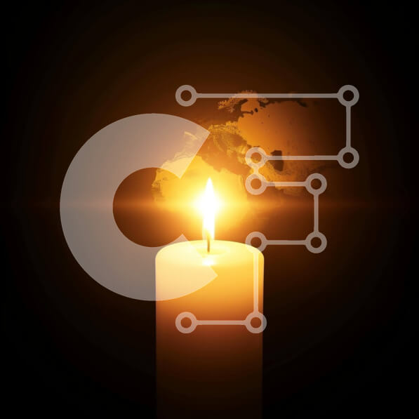 Intra Συλλεκτικό Ξύλινο Παζλ Plywood  4mm - Αναμμένο κερί μπροστά από τον παγκόσμιο χάρτη - σύμβολο ενότητας και παγκόσμιας συνείδησης Σε Ξύλινο Κουτί - Διαστάσεις Puzzle: 10x10 cm – 25 κομμάτια