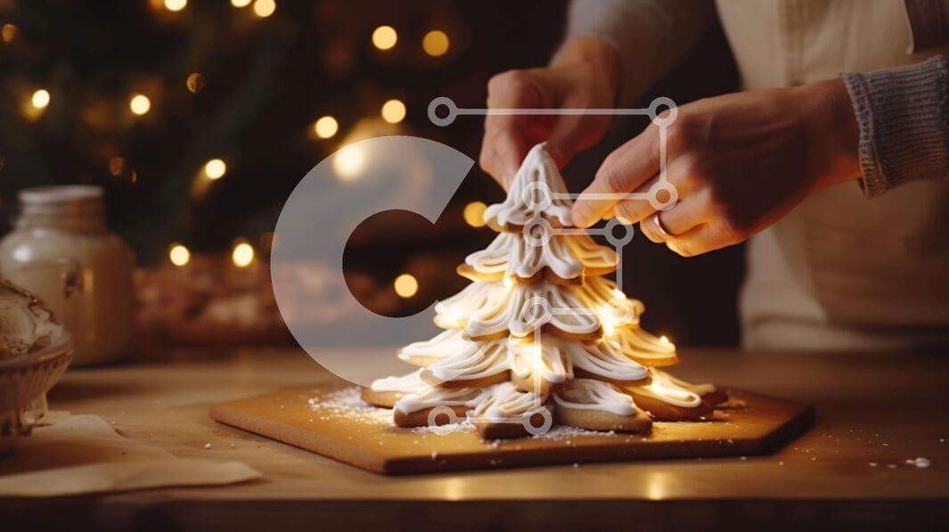 Σετ των 2 Intra Συλλεκτικό Ξύλινο Παζλ Plywood  4mm - Διακοσμητικό Διακοσμητικό Δέντρο μελόψωμο Σε Ξύλινο Κουτί - Διαστάσεις: 10x10 cm – 25 κομμάτια