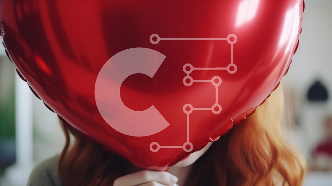 Intra Συλλεκτικό Ξύλινο Παζλ Plywood  4mm - Γυναίκα με κόκκινα μαλλιά που κρατά ένα κόκκινο μπαλόνι Σε Ξύλινο Κουτί - Διαστάσεις: 10x10 cm – 25 κομμάτια