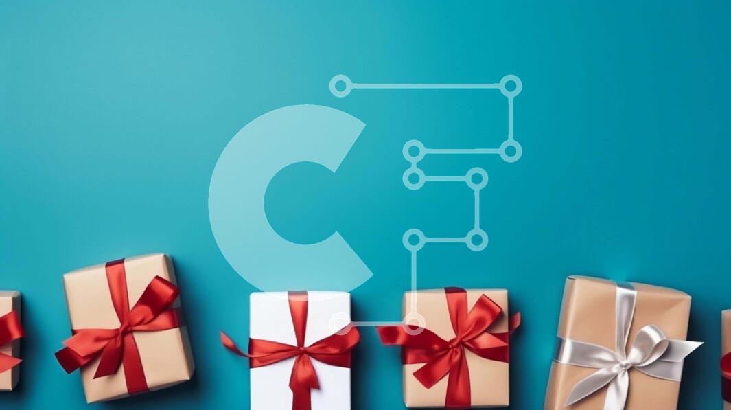 Intra Συλλεκτικό Ξύλινο Παζλ Plywood  4mm - Χαρούμενα γιορτινά κουτιά δώρων με κόκκινες και λευκές κορδέλες Σε Ξύλινο Κουτί - Διαστάσεις: 10x10 cm – 25 κομμάτια