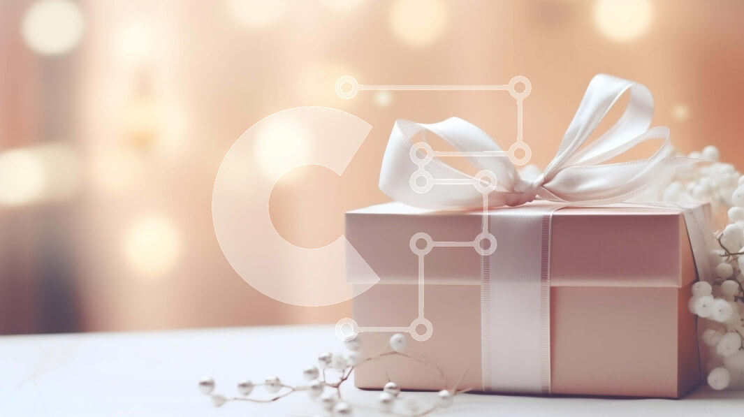 Intra Συλλεκτικό Ξύλινο Παζλ Plywood  4mm - Ροζ κουτί δώρου με λευκά λουλούδια και κορδέλες Σε Ξύλινο Κουτί - Διαστάσεις: 10x10 cm – 25 κομμάτια