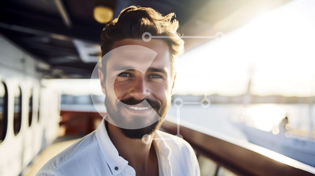 Intra Συλλεκτικό Ξύλινο Παζλ Plywood  4mm - Άτομο που απολαμβάνει τη θέα σε μια ανοιχτή βάρκα Σε Ξύλινο Κουτί - Διαστάσεις Puzzle: 10x10 cm – 25 κομμάτια