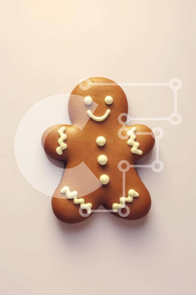 Σετ των 2 Intra Συλλεκτικό Ξύλινο Παζλ Plywood  4mm - Μπισκότο μελόψωμο με γλάσο και γλάσο Σε Ξύλινο Κουτί - Διαστάσεις: 10x10 cm – 25 κομμάτια