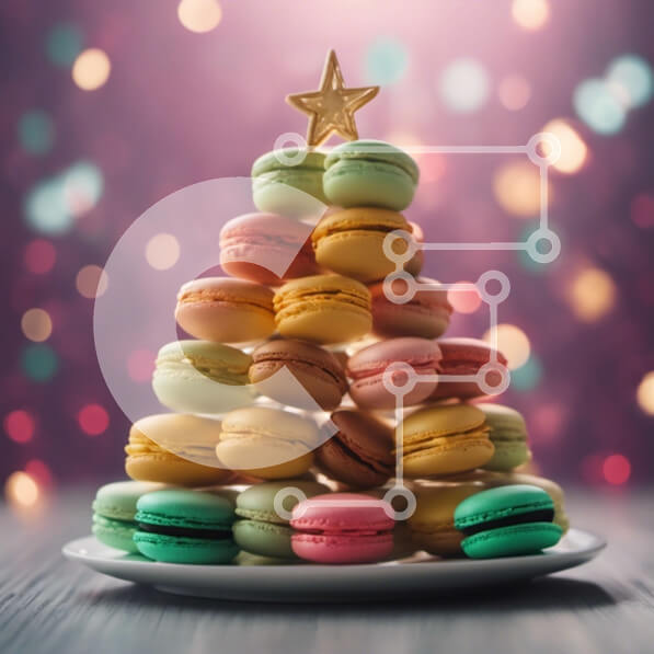 Σετ των 2 Intra Συλλεκτικό Ξύλινο Παζλ Plywood  4mm - Χριστουγεννιάτικο δέντρο αμυγδαλωτού με διακόσμηση χρυσού αστεριού Σε Ξύλινο Κουτί - Διαστάσεις: 10x10 cm – 25 κομμάτια