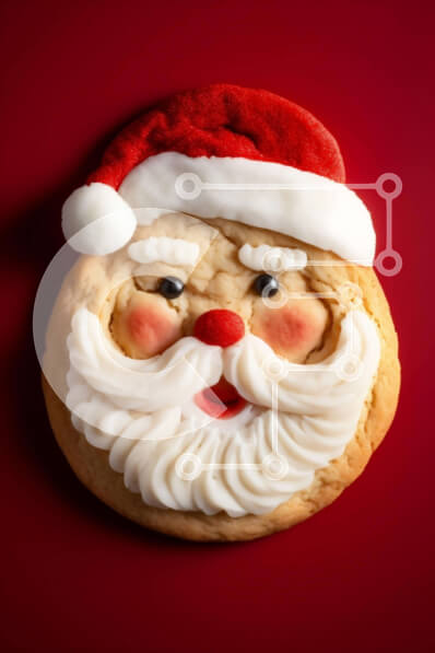 Σετ των 2 Intra Συλλεκτικό Ξύλινο Παζλ Plywood  4mm - Μπισκότο Άγιου Βασίλη με παγωμένο και κόκκινο γλάσο Σε Ξύλινο Κουτί - Διαστάσεις: 10x10 cm – 25 κομμάτια