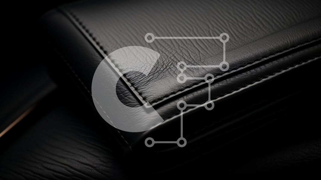 Intra Συλλεκτικό Ξύλινο Παζλ Plywood  4mm - Κοντινό πλάνο της υφής μαύρου δέρματος Σε Ξύλινο Κουτί - Διαστάσεις Puzzle: 10x10 cm – 25 κομμάτια