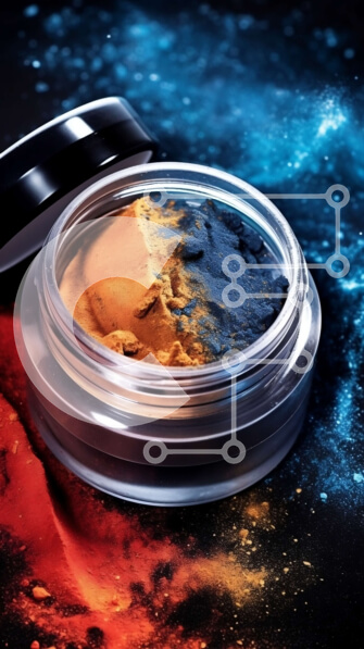 Intra Συλλεκτικό Ξύλινο Παζλ Plywood  4mm - Ζωντανή εικόνα της στροβιλιζόμενης σκόνης σε ένα βάζο σε φόντο σκοτεινού χώρου Σε Ξύλινο Κουτί - Διαστάσεις Puzzle: 10x10 cm – 25 κομμάτια