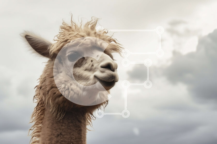 Σετ των 2 Intra Συλλεκτικό Ξύλινο Παζλ Plywood  4mm - Κοντινό πλάνο ενός αλπακά με μακριά, σγουρά μαλλιά Σε Ξύλινο Κουτί - Διαστάσεις: 10x10 cm – 25 κομμάτια