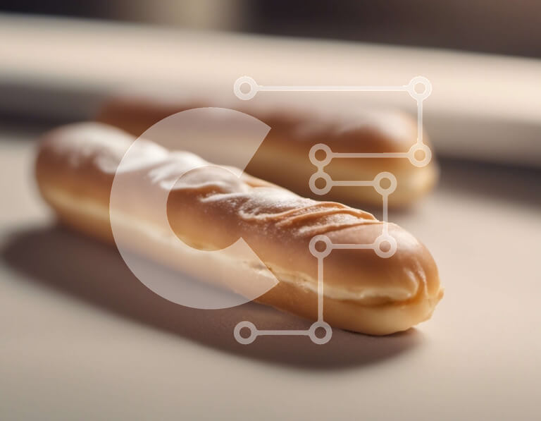 Σετ των 2 Intra Συλλεκτικό Ξύλινο Παζλ Plywood  4mm - Λαχταριστά γλυκά με άχνη και ζάχαρη άχνη Σε Ξύλινο Κουτί - Διαστάσεις: 10x10 cm – 25 κομμάτια