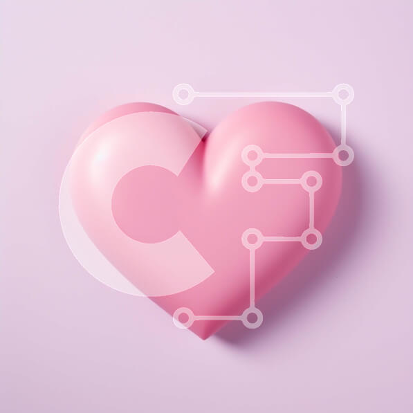 Σετ των 2 Intra Συλλεκτικό Ξύλινο Παζλ Plywood  4mm - Έννοια αγάπης και ρομαντισμού - ροζ σχήμα καρδιάς σε ανοιχτό ροζ φόντο Σε Ξύλινο Κουτί - Διαστάσεις: 10x10 cm – 25 κομμάτια