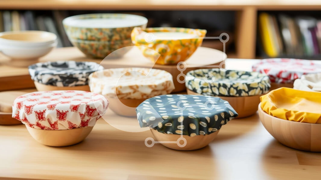 Intra Συλλεκτικό Ξύλινο Παζλ Plywood  4mm - Ξύλινο Τραπέζι με Υφασμάτινα Μπολ και Κύπελλα Σε Ξύλινο Κουτί - Διαστάσεις Puzzle: 10x10 cm – 25 κομμάτια