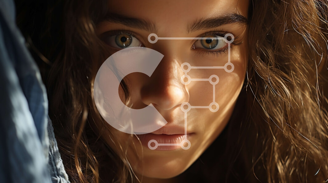 Intra Συλλεκτικό Ξύλινο Παζλ Plywood  4mm - Σοβαρό και ενδοσκοπικό πορτρέτο μιας νεαρής γυναίκας Σε Ξύλινο Κουτί - Διαστάσεις Puzzle: 10x10 cm – 25 κομμάτια