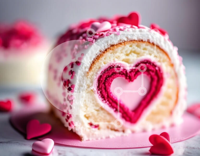 Σετ των 2 Intra Συλλεκτικό Ξύλινο Παζλ Plywood  4mm - Τούρτα σε σχήμα καρδιάς για την ημέρα του Αγίου Βαλεντίνου Σε Ξύλινο Κουτί - Διαστάσεις: 10x10 cm – 25 κομμάτια