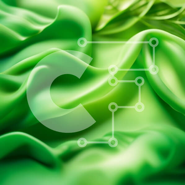 Σετ των 2 Intra Συλλεκτικό Ξύλινο Παζλ Plywood  4mm - Ζωντανό πράσινο μεταξωτό ύφασμα με πολυτελή λάμψη Σε Ξύλινο Κουτί - Διαστάσεις: 10x10 cm – 25 κομμάτια