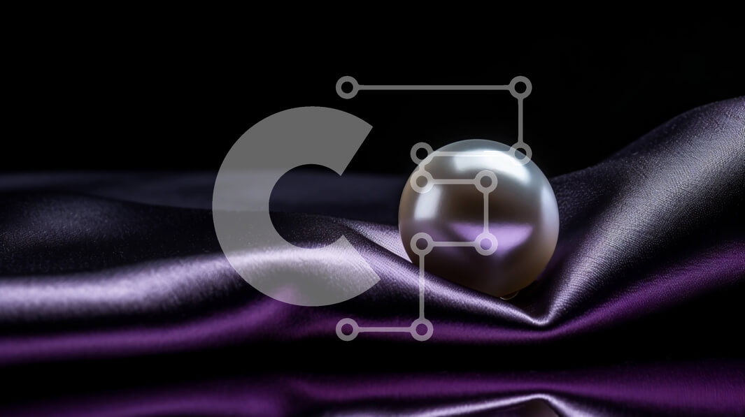 Intra Συλλεκτικό Ξύλινο Παζλ Plywood  4mm - Όμορφη εικόνα ενός λευκού μαργαριταριού σε ένα πορφυρό μεταξωτό ύφασμα Σε Ξύλινο Κουτί - Διαστάσεις: 10x10 cm – 25 κομμάτια