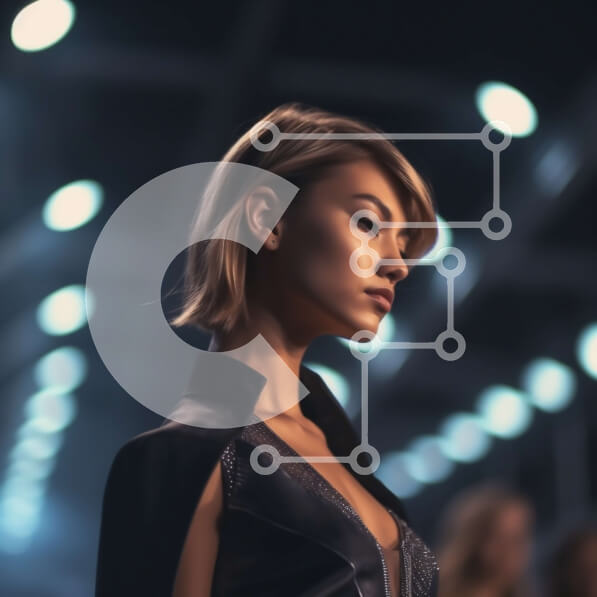 Σετ των 2 Intra Συλλεκτικό Ξύλινο Παζλ Plywood  4mm - Κομψό μοντέλο στην πασαρέλα με μαύρο δερμάτινο μπουφάν και παντελόνι Σε Ξύλινο Κουτί - Διαστάσεις: 10x10 cm – 25 κομμάτια