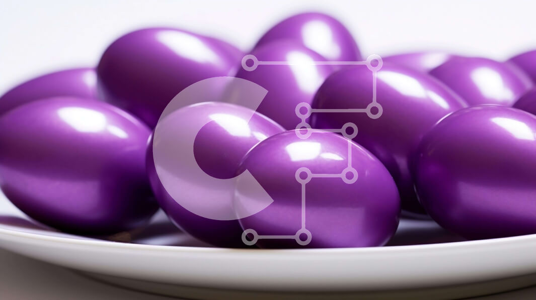 Intra Συλλεκτικό Ξύλινο Παζλ Plywood  4mm - Πασχαλινά αυγά στο άσπρο πιάτο Σε Ξύλινο Κουτί - Διαστάσεις: 10x10 cm – 25 κομμάτια