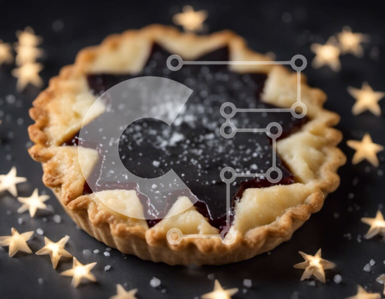 Σετ των 2 Intra Συλλεκτικό Ξύλινο Παζλ Plywood  4mm - Ζαχαροπλαστική σε σχήμα αστεριού με μαρμελάδα και ζάχαρη άχνη Σε Ξύλινο Κουτί - Διαστάσεις: 10x10 cm – 25 κομμάτια