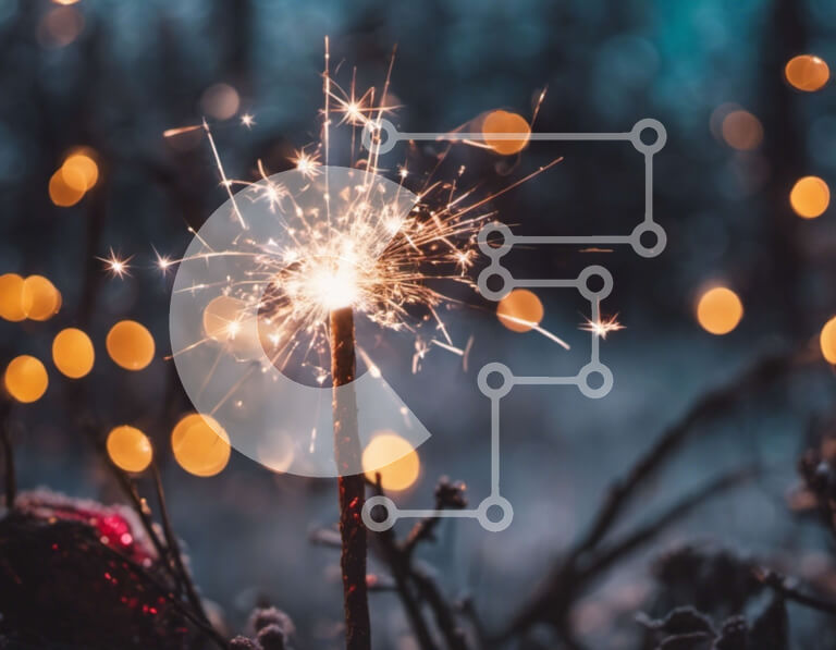 Intra Συλλεκτικό Ξύλινο Παζλ Plywood  4mm - Βεγγαλικό για ειδικές περιστάσεις Σε Ξύλινο Κουτί - Διαστάσεις Puzzle: 10x10 cm – 25 κομμάτια