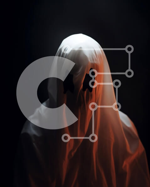 Intra Συλλεκτικό Ξύλινο Παζλ Plywood  4mm - Μυστηριώδες πρόσωπο στα λευκά που κρύβεται στο σκοτάδι Σε Ξύλινο Κουτί - Διαστάσεις Puzzle: 10x10 cm – 25 κομμάτια