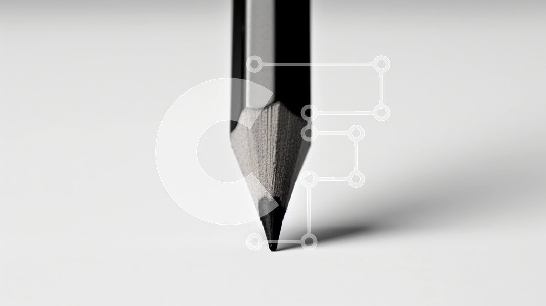 Intra Συλλεκτικό Ξύλινο Παζλ Plywood  4mm - Μολύβι σε λευκή επιφάνεια Σε Ξύλινο Κουτί - Διαστάσεις: 10x10 cm – 25 κομμάτια