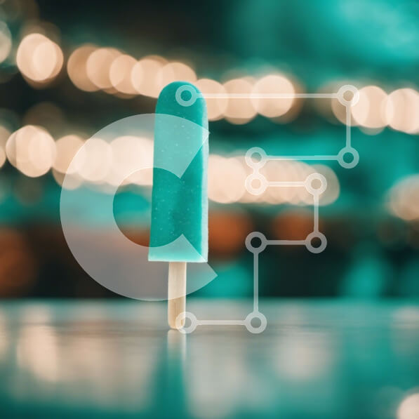 Σετ των 2 Intra Συλλεκτικό Ξύλινο Παζλ Plywood  4mm - Πολύχρωμο Popsicle με φώτα Bokeh Σε Ξύλινο Κουτί - Διαστάσεις: 10x10 cm – 25 κομμάτια