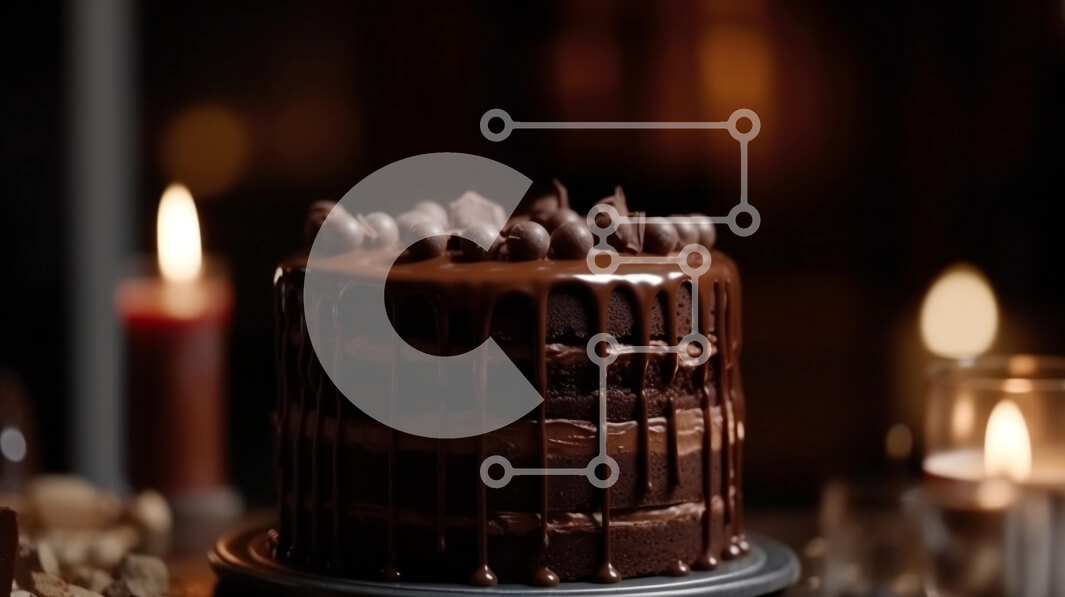 Σετ των 2 Intra Συλλεκτικό Ξύλινο Παζλ Plywood  4mm - Κέικ σοκολάτας με σοκολάτα και κερί Σε Ξύλινο Κουτί - Διαστάσεις: 10x10 cm – 25 κομμάτια