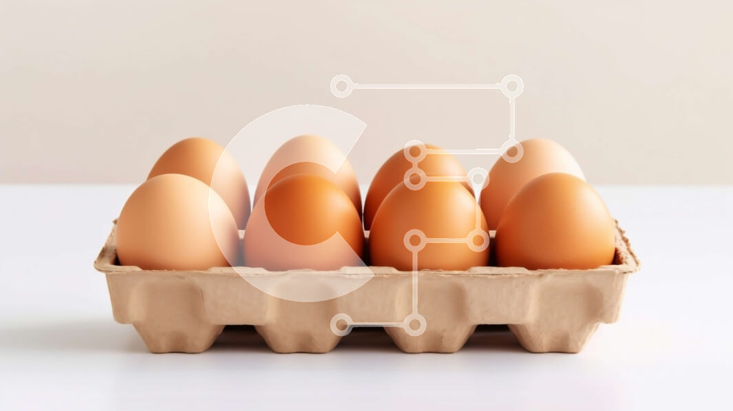 Σετ των 2 Intra Συλλεκτικό Ξύλινο Παζλ Plywood  4mm - Έξι καφέ αυγά σε ένα χαρτοκιβώτιο Σε Ξύλινο Κουτί - Διαστάσεις: 10x10 cm – 25 κομμάτια