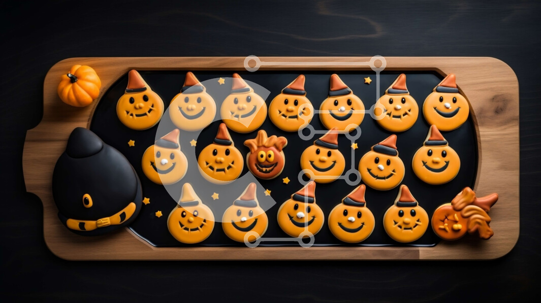 Σετ των 2 Intra Συλλεκτικό Ξύλινο Παζλ Plywood  4mm - Μπισκότα σε σχήμα κολοκύθας σε ξύλινο ξύλο κοπής Σε Ξύλινο Κουτί - Διαστάσεις: 10x10 cm – 25 κομμάτια