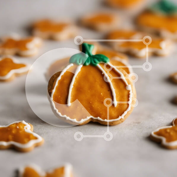 Σετ των 2 Intra Συλλεκτικό Ξύλινο Παζλ Plywood  4mm - Μπισκότα κολοκύθας με μελόψωμο Σε Ξύλινο Κουτί - Διαστάσεις: 10x10 cm – 25 κομμάτια