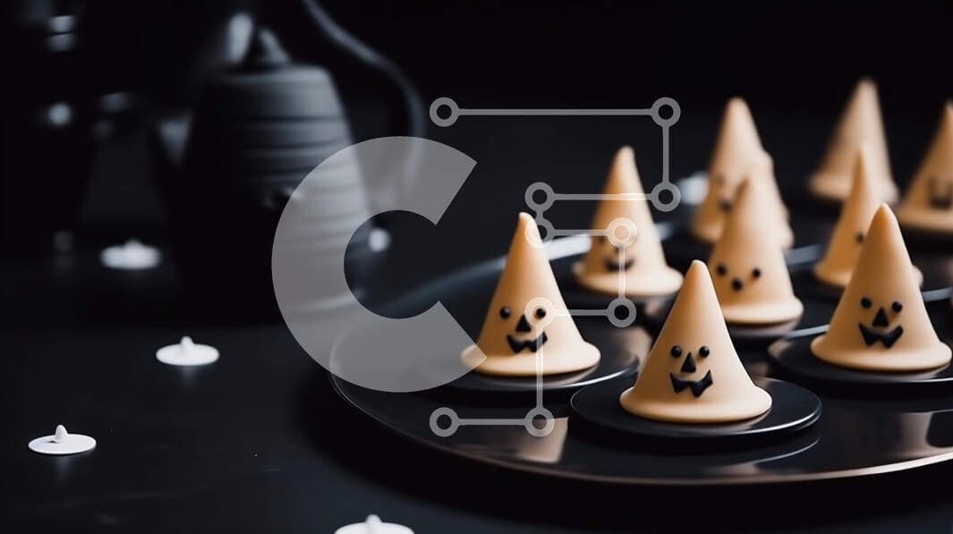 Σετ των 2 Intra Συλλεκτικό Ξύλινο Παζλ Plywood  4mm - Μπισκότα σε σχήμα φαντάσματος για αποκριάτικη διακόσμηση Σε Ξύλινο Κουτί - Διαστάσεις: 10x10 cm – 25 κομμάτια