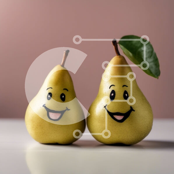 Intra Συλλεκτικό Ξύλινο Παζλ Plywood  4mm - Χρυσά αχλάδια ειδώλια στο τραπέζι Σε Ξύλινο Κουτί - Διαστάσεις: 10x10 cm – 25 κομμάτια