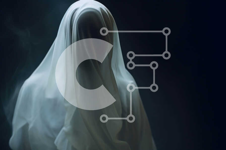 Intra Συλλεκτικό Ξύλινο Παζλ Plywood  4mm - Φανταστική φιγούρα με λευκές ρόμπες που στέκεται στο σκοτάδι Σε Ξύλινο Κουτί - Διαστάσεις Puzzle: 10x10 cm – 25 κομμάτια