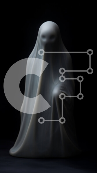 Intra Συλλεκτικό Ξύλινο Παζλ Plywood  4mm - Μυστηριώδης Λευκή Φιγούρα που κάθεται στο σκοτάδι Σε Ξύλινο Κουτί - Διαστάσεις Puzzle: 10x10 cm – 25 κομμάτια