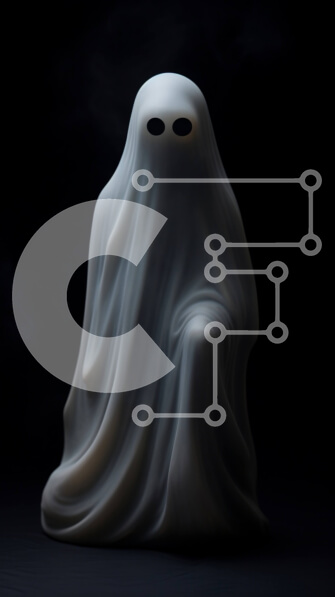 Intra Συλλεκτικό Ξύλινο Παζλ Plywood  4mm - Φιγούρα σαν φάντασμα που κάθεται στο σκοτάδι Σε Ξύλινο Κουτί - Διαστάσεις Puzzle: 10x10 cm – 25 κομμάτια