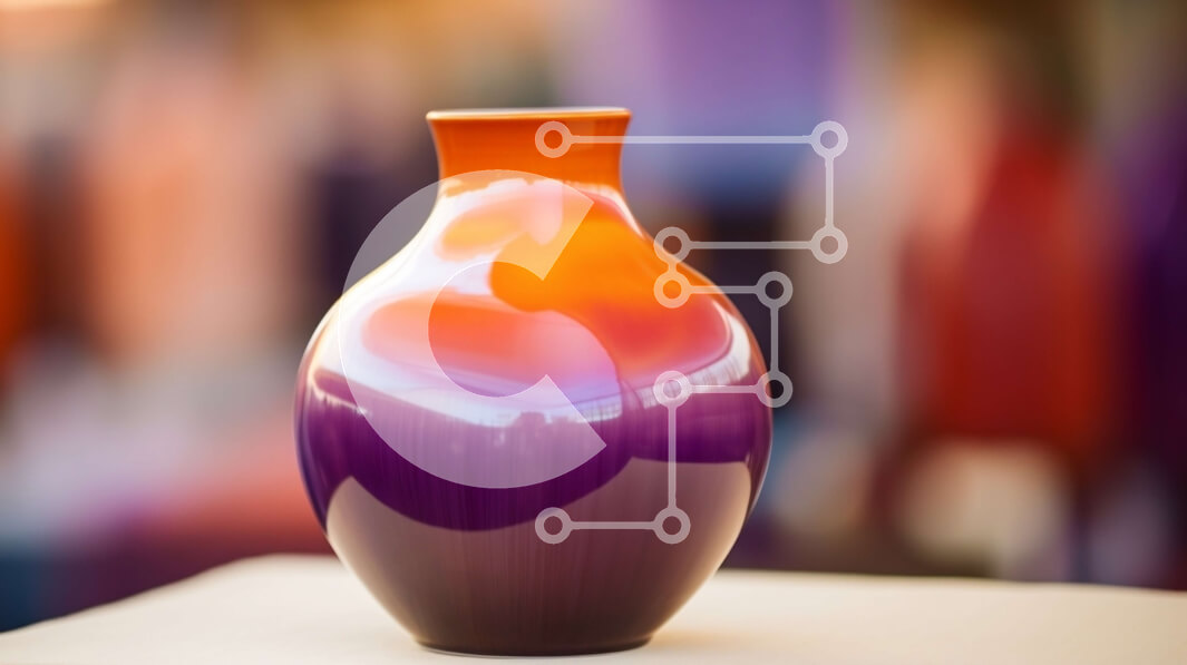 Intra Συλλεκτικό Ξύλινο Παζλ Plywood  4mm - Πολύχρωμο βάζο στο τραπέζι με πολύχρωμα σκηνικά Σε Ξύλινο Κουτί - Διαστάσεις: 10x10 cm – 25 κομμάτια