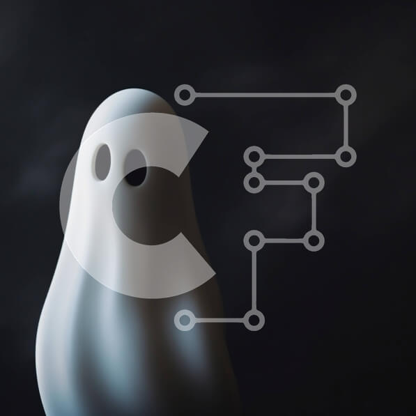 Intra Συλλεκτικό Ξύλινο Παζλ Plywood  4mm - Στολίδι White Ghost για το Halloween ή τα Χριστούγεννα Σε Ξύλινο Κουτί - Διαστάσεις Puzzle: 10x10 cm – 25 κομμάτια